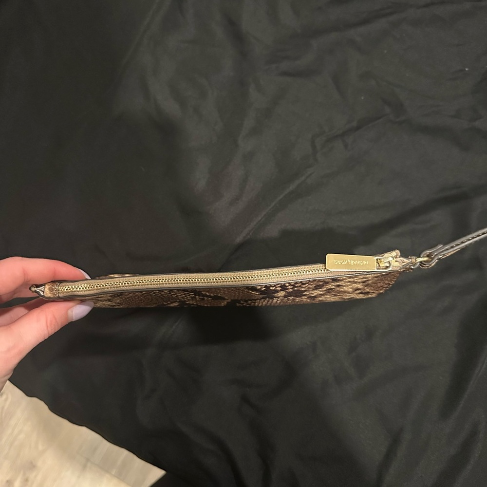 Michael Kors Brown Python Print Clutch - image 4